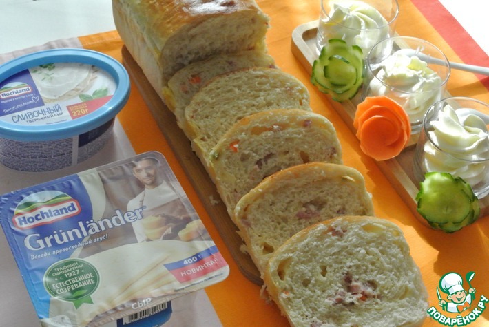 Быстрый рецепт хлеба с ветчиной и сыром - легкий способ приготовить вкусную выпечку
