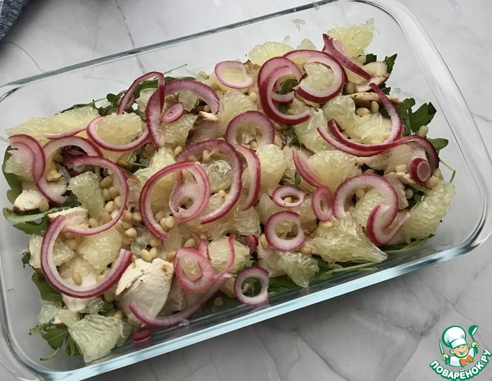 Рецепт: Салат с рукколой и курицей