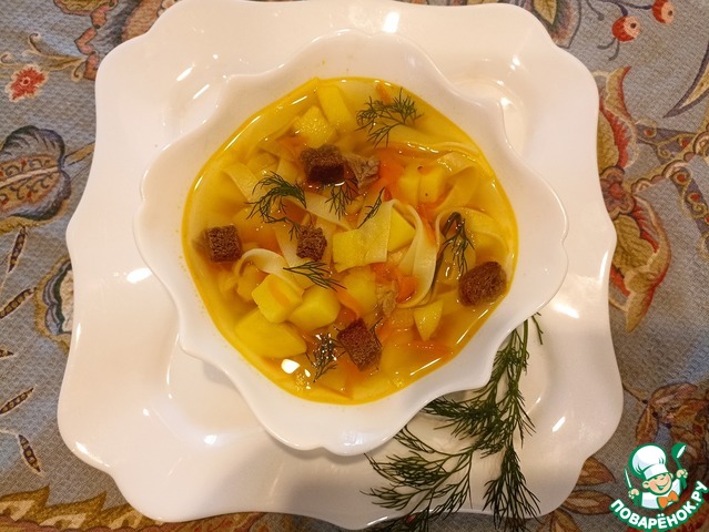 Татарский суп-лапша "Токмач" – кулинарный рецепт