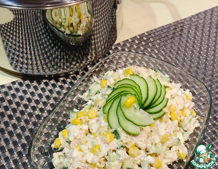 Салат с пекинской капустой и кукурузой – пошаговый рецепт приготовления с фото