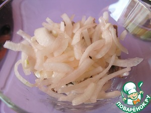 Слоеный салат с языком