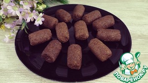 Шоколадное пирожное из бисквита