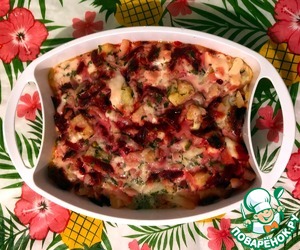 Запеканка с картофелем и свеклой