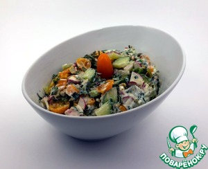 Салат с ламинарией и греческим йогуртом