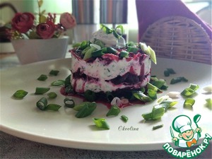 Свекольный салат "Красный бархат"