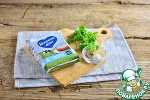 Салат из брокколи, черри и творога