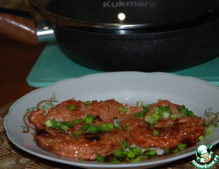 Рецепт: Жареное мясо в пикантном маринаде