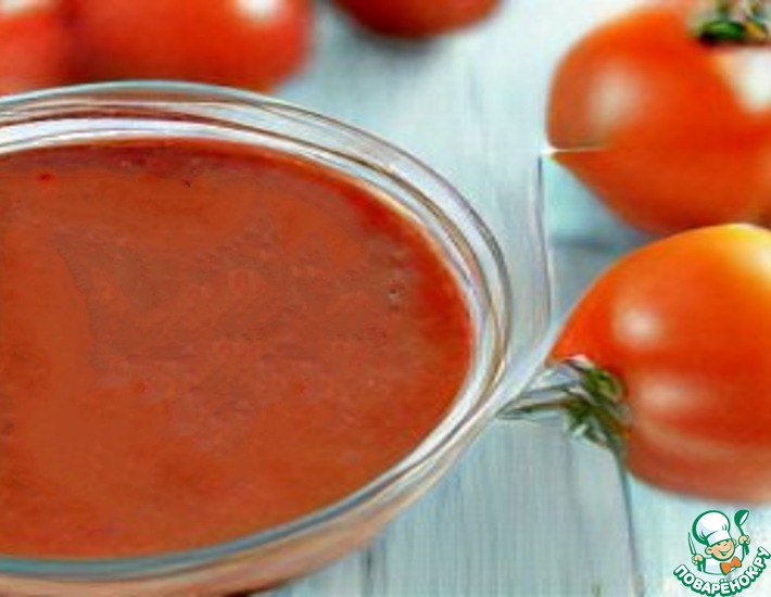 Рецепт: Соус из томатов и клубники
