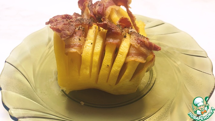 Спиральный картофель с беконом Спиральный картофель с беконом