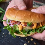 Сырный вегетарианский бургер