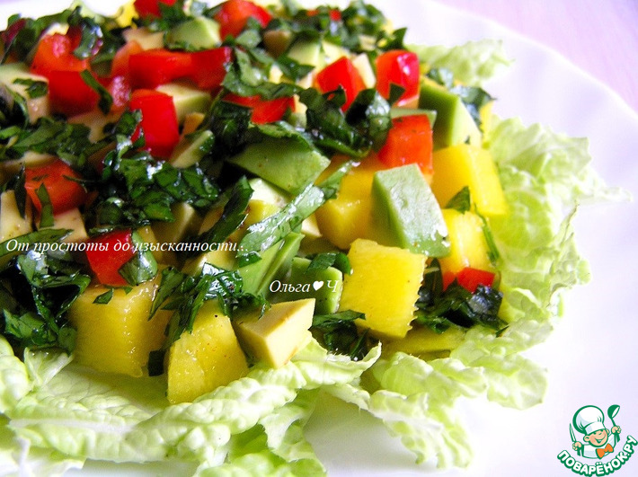 Рецепт салата из курицы, манго и авокадо - легкое блюдо для летнего пикника