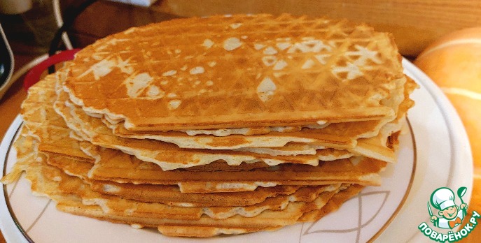 Вафли "Малиновая нежность" – кулинарный рецепт