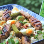 Мини-купаты с картофельным салатом