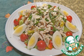Рецепт: Овощной салат с курочкой