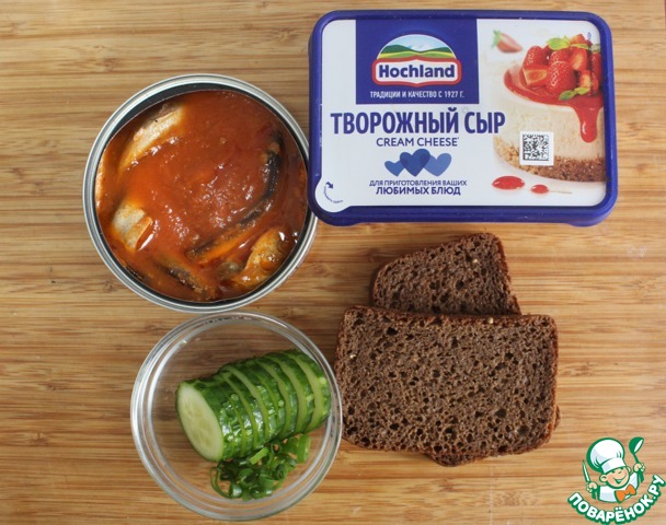 Бутерброд с килькой – кулинарный рецепт