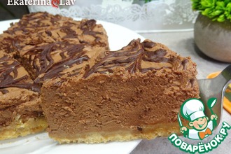 Рецепт: Торт Шоколадный пломбир без выпечки