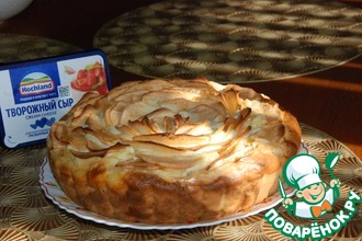 Рецепт: Яблочный пирог Осенний цветок