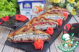 Рецепт: Суши-сэндвич с тунцом и имбирём