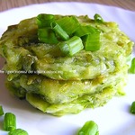 Постные кабачковые оладьи с луком