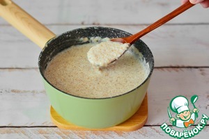 Гречнево-полбяная каша на молоке