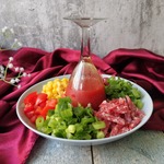 Окрошка на томатном соке