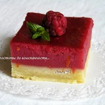 Лимонно-малиновое пирожное