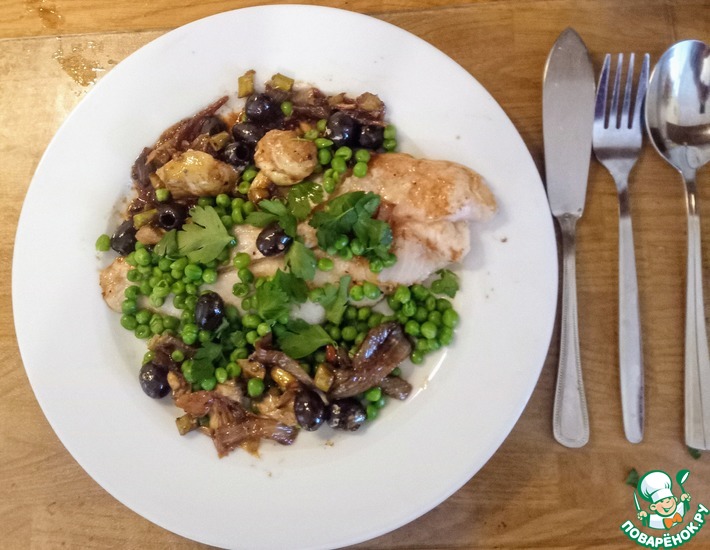 Рецепт: Лимонная рыба в весеннем соусе агродольче