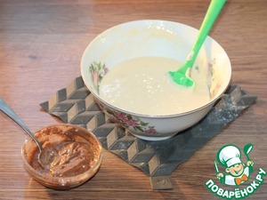 Полосатое пирожное с вареной сгущенкой