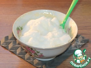 Полосатое пирожное с вареной сгущенкой