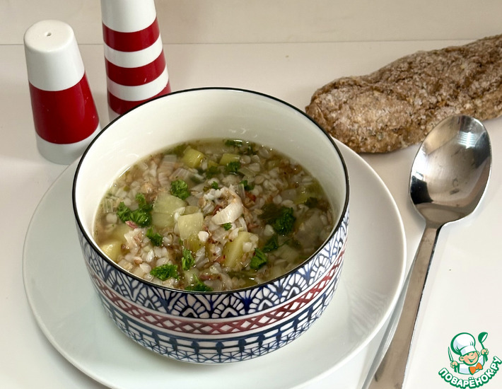 Айнтопф с гречкой и луком-пореем