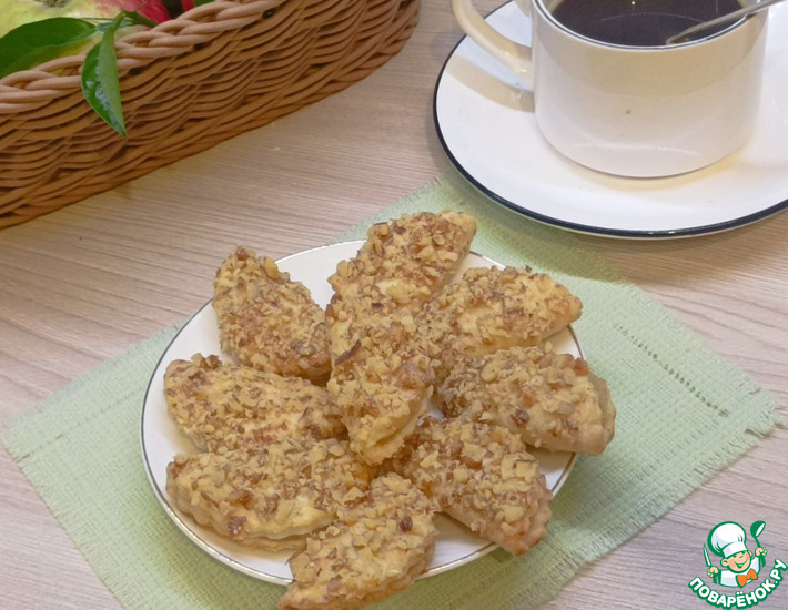 Печенье с джемом и орехами Печенье с джемом и орехами