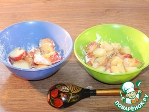 Пирог на кефире с персиками Пирог на кефире с персиками