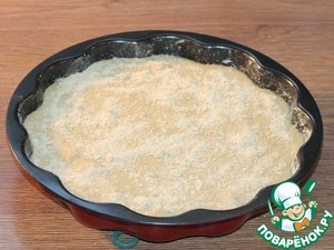 Пирог на кефире с персиками Пирог на кефире с персиками