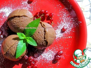 Шоколадно-лимонное мороженое