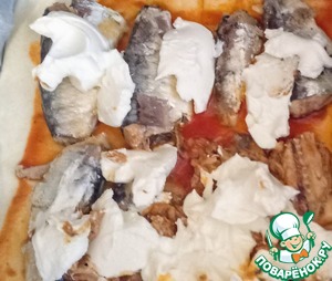 Маргарита из сардин и оливок Маргарита из сардин и оливок