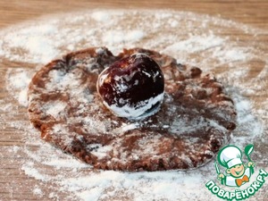 Шоколадное печенье с черешней на сгущенке Шоколадное печенье с черешней на сгущенке