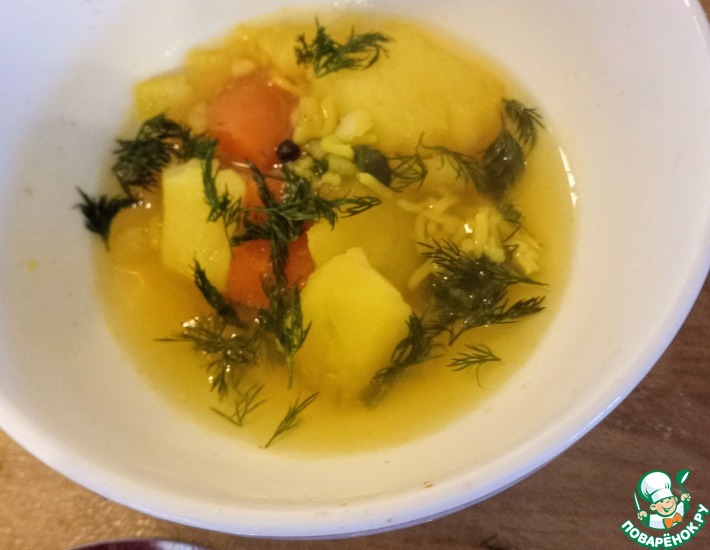 Лёгкий рисовый суп