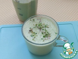 Смузи из стеблей листовой зелени