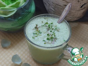 Смузи из стеблей листовой зелени
