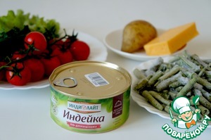 Салат с тушёнкой из индейки Салат с тушёнкой из индейки