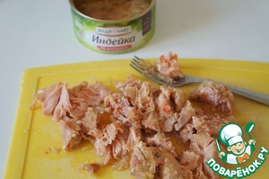 Салат с тушёнкой из индейки Салат с тушёнкой из индейки