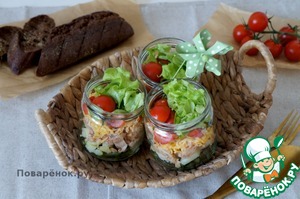 Салат с тушёнкой из индейки Салат с тушёнкой из индейки