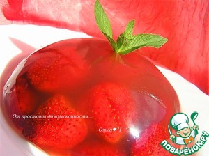 Десерт "Клубника в шампанском" Десерт "Клубника в шампанском"