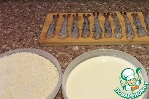 Тигровые креветки в темпуре и фритюре