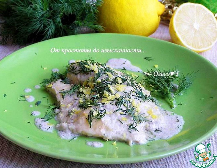 Рецепт: Тилапия в кокосово-лимонном соусе