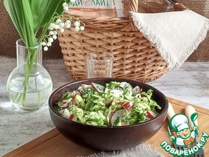 Салат с молодой капустой и редисом Салат с молодой капустой и редисом