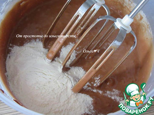 Шоколадное печенье с кокосовой стружкой