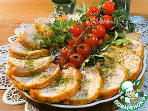 Мясная тарелка на праздничный стол Мясная тарелка на праздничный стол