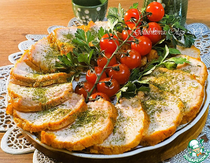 Мясная тарелка на праздничный стол Мясная тарелка на праздничный стол