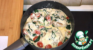 Курица в сливочном соусе по-тоскански